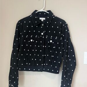 Topshop Black Polka Dot Jacket